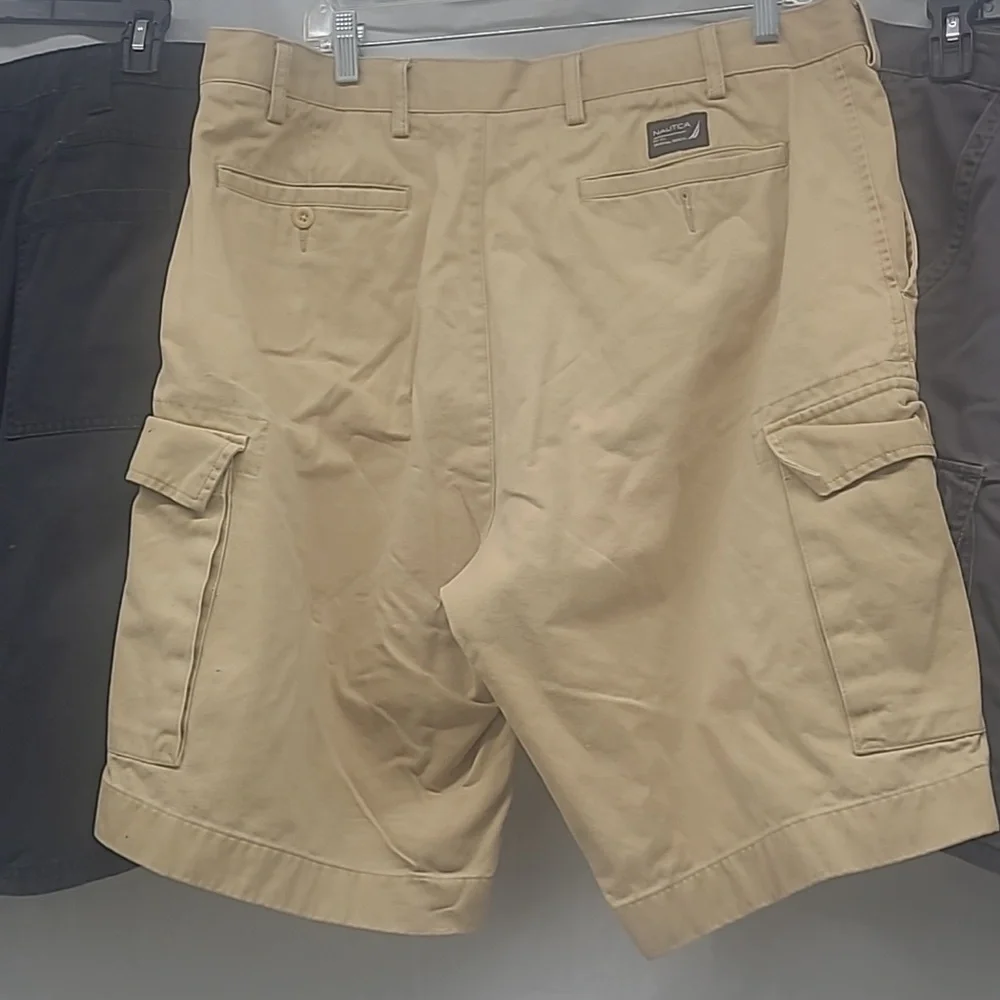 Mens Cargo Shorts Lot Of 4 Wrangler Nautica Sz 38 Utility Workwear Ranch Outdoor